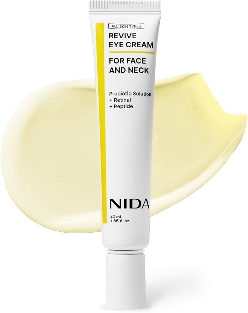 NIDA - Crema Revive con probióticos + Retinal + Péptidos para ojos, rostro y cuello