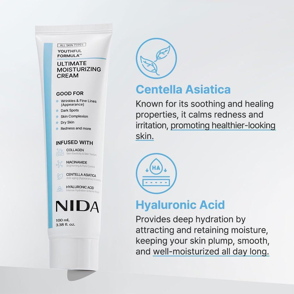 NIDA - Rutina glass skin (contiene sérum + crema Revive + crema facial)