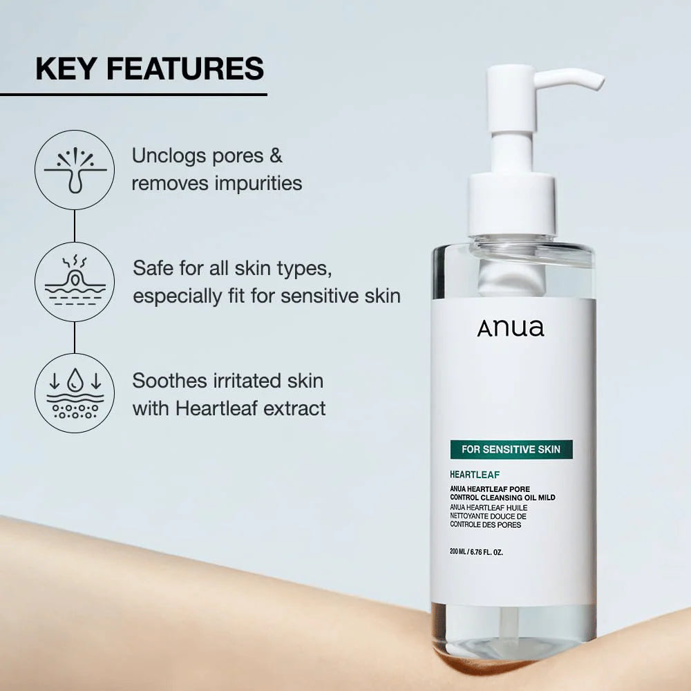 Anua - Limpiador facial pore control heartleaf oil (200ml)