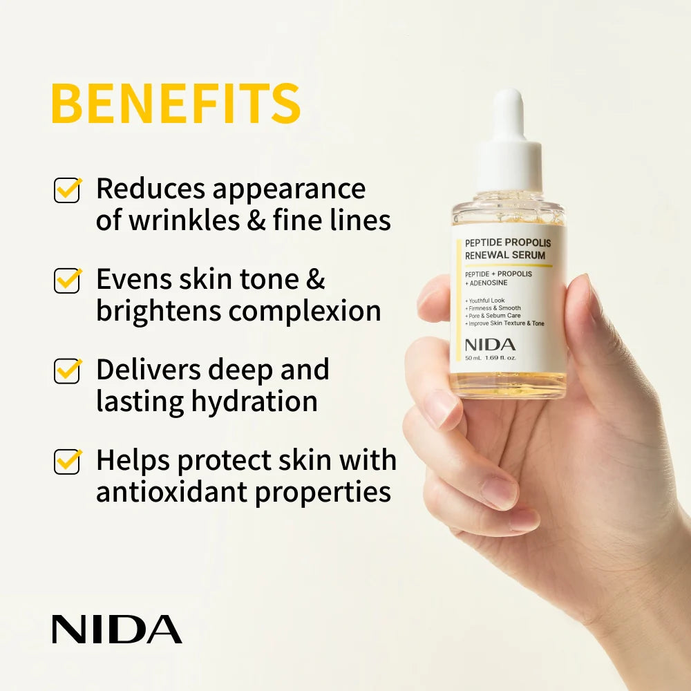 NIDA - Suero facial renovador con péptidos de propóleo