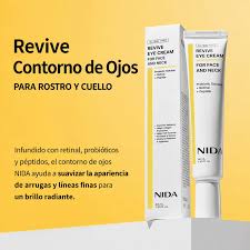 NIDA - Crema Revive con probióticos + Retinal + Péptidos para ojos, rostro y cuello
